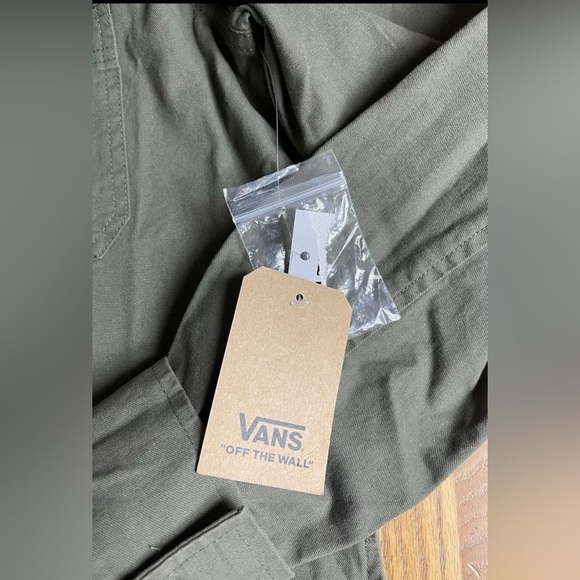 VANS Women’s Olive Green/Army Green Full Button Down Broadway Dress SZ M New!!! - Picture 7 of 12